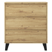 Comoda DTD laminat stejar negru Bogan 70x38,8x78,4 cm