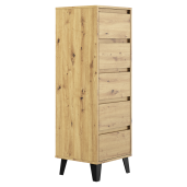 Comoda DTD laminat stejar artisan Bogan 40x38,8x120,4 cm