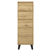 Comoda DTD laminat stejar artisan Bogan 40x38,8x120,4 cm