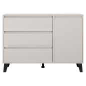 Comoda DTD laminat casmir negru Bogan 110x38,8x78,4 cm