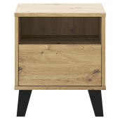 Noptiera DTD stejar artisan Bogan 40x38,8x45,6 cm