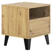 Noptiera DTD stejar artisan Bogan 40x38,8x45,6 cm