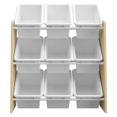 Raft, organizator mdf natur plastic alb Bois 65x26,5/31x67 cm
