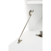 Banca cu pantofar mdf alb gri Boksa 60x45x30 cm 