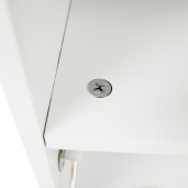 Banca cu pantofar mdf alb gri Boksa 60x45x30 cm 