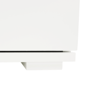 Banca cu pantofar mdf alb gri Boksa 60x45x30 cm 