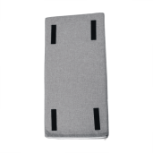 Banca cu pantofar mdf alb gri Boksa 60x45x30 cm 