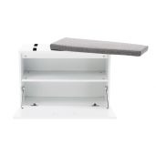 Banca cu pantofar mdf alb gri Boksa 60x45x30 cm 