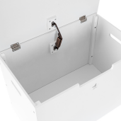 Cutie depozitare lemn mdf alb Bolis 60x38x42 cm