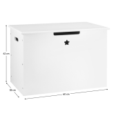 Cutie depozitare lemn mdf alb Bolis 60x38x42 cm