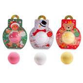 Set 3 bombe de baie cadou Craciun cm11x5,5x15,5H