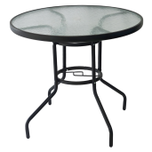 Masa gradina terasa, rotunda, otel sticla Borgen 80x80x71 cm