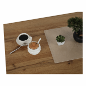 Masuta de cafea cu blat mdf stejar si picioare metal negru Bormo 110x60x45 cm