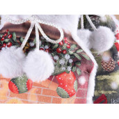 Set 4 recipiente apa calda Mos Craciun 21x36 cm, 1.5 L