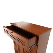 Pantofar MDF laminat cires 77.8x36.8x110.2 cm