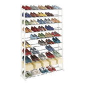 Pantofar plastic metal alb Botis 90x16x140 cm