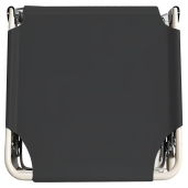 Sezlong gradina pliabil negru bej Bovry 71x190x71 cm