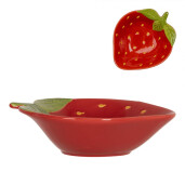 Bol ceramica multicolora Capsuna 20x16x5 cm, 275 ml