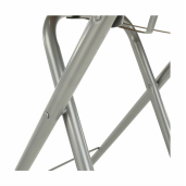 Scaun bar lemn fag aluminiu Boxer 36x44x80 cm