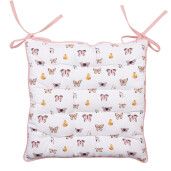 Set 2 perne scaune bumbac multicolor 40x40x4 cm