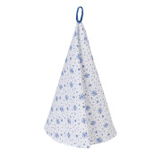Prosop bucatarie bumbac alb albastru 80 cm