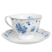 Set 4 cesti portelan PK 12x9x6 cm, 14x2 cm, 200 ml