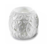 Set 4 difuzoare parfum camera ceramica alba Ø 9 cm x 9,5 H