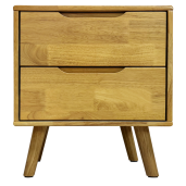Noptiera lemn masiv natur Bruni 43x40,5x48 cm