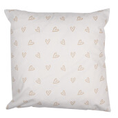 Set 2 fete perna textil alb maro Iepurasi 45x45 cm