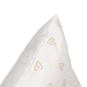 Set 2 fete perna textil alb maro Iepurasi 45x45 cm