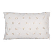 Set 2 fete perna textil alb maro Iepurasi 30x50 cm