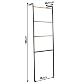 Scara decorativa metal negru Buby 40x26,5x160 cm 