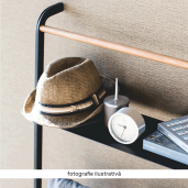 Scara decorativa metal negru Buby 40x26,5x160 cm 