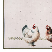 Set 6 suporturi farfurii bumbac multicolor Rustic 48x35 cm