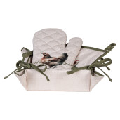 Cos paine bumbac multicolor Rustic 35x35x8 cm