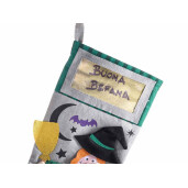 Set 3 ciorapi decorativi Halloween Befana textil multicolor cm 25 x 45 H