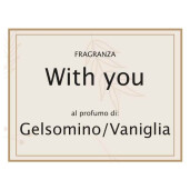 Lumanare parfumata Craciun aroma Iasomie si Vanilie cm 5,5 x 5,5 x 12 H