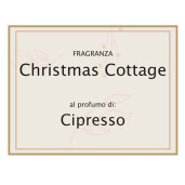 Lumanare parfumata Craciun aroma Chiparos cm 5,5 x 5,5 x 12 H