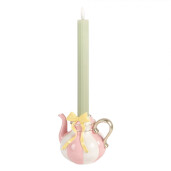 Suport lumanare Ceainic polirasina multicolora 13x10x11 cm