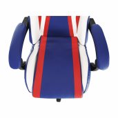 Scaun gaming piele ecologica albastra rosie alba Capitan 64x60x136 cm