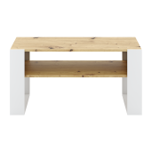 Masuta DTD stejar artisan alba Cara 90x53.2x45 cm