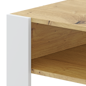 Masuta DTD stejar artisan alba Cara 90x53.2x45 cm