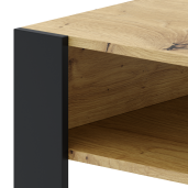 Masuta DTD stejar artisan neagra Cara 90x53.2x45 cm