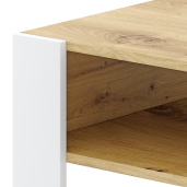 Masuta DTD stejar artisan alba Cara 67x68.2x45 cm