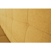 Set canapea si 2 fotolii tapiterie galben mustar Amedia 207x94x92 cm