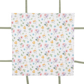 Cos paine bumbac multicolor Flower 35x35x8 cm