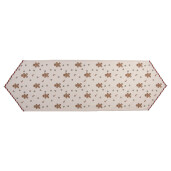 Traversa masa Turta Dulce Craciun bumbac multicolor 50x160 cm
