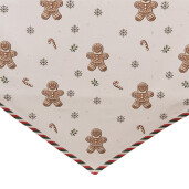 Traversa masa Turta Dulce Craciun bumbac multicolor 50x160 cm