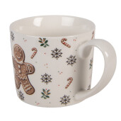 Cana Craciun Turta Dulce portelan multicolor 12x8x7 cm / 275 ml