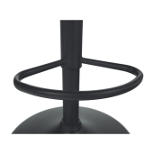 Scaun bar catifea maro metal negru Chiro 51.5x60x120 cm